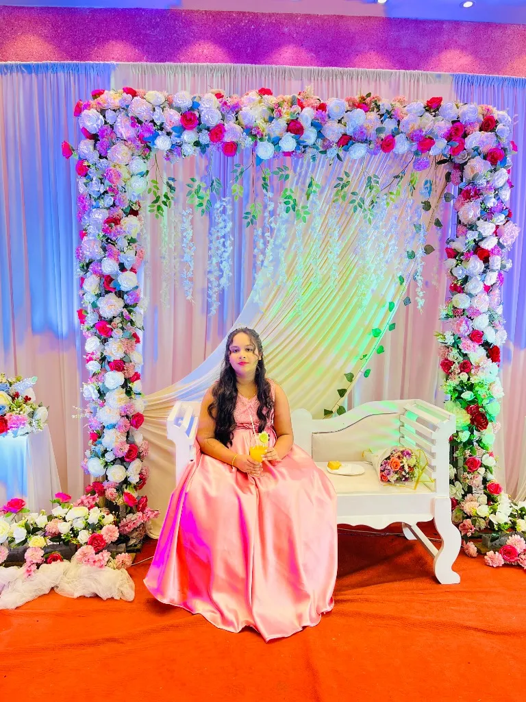 Banquet Hall wedding stage celebration
